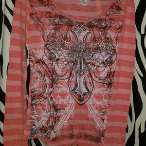 Buckle angel and diamonds shirt